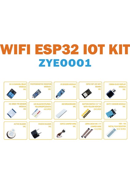 ESP32 Wıfı Kartı Süper Kit Iot Geliştirme Kartı (Yurt Dışından)