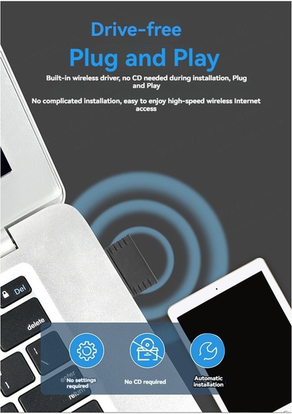 USB 3.0 Wifi Adaptörü 1300MBPS Ağ Kartı Masaüstü Dizüstü Bilgisayar Için (Yurt Dışından) fiyatları