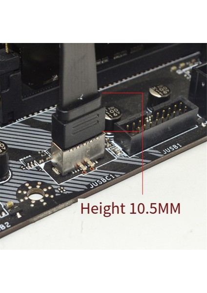 Bağlantılar USB 3.2 Ön Panel Uzatma Kablosu, GEN2X2 Baffle Kablosu B (Yurt Dışından)