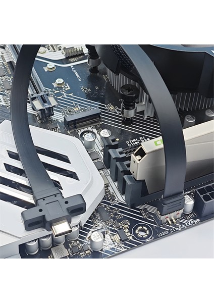 Bağlantılar USB 3.2 Ön Panel Uzatma Kablosu, GEN2X2 Baffle Kablosu B (Yurt Dışından)