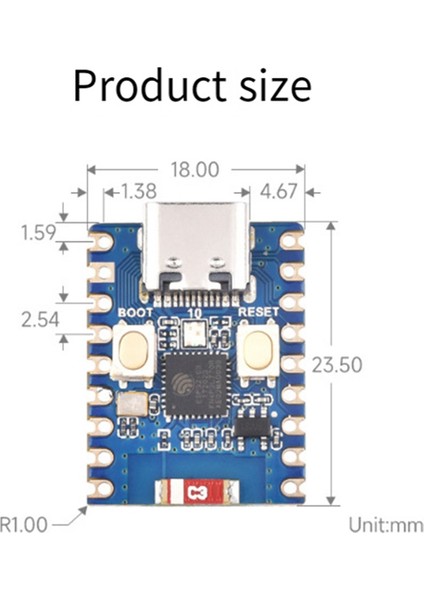 ESP32-S3-ZERO Mini Geliştirme Kartı ESP32-C3FN Modülü (Yurt Dışından)