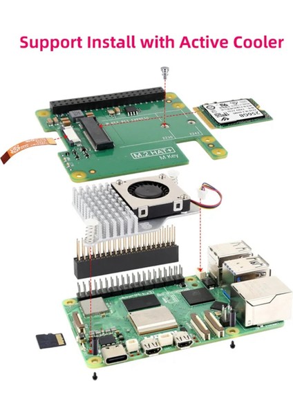 Nvme 2230/2242 Için Soğutuculu Pcıe To M.2 Hat Genişletme Kartı (Yurt Dışından) modelleri