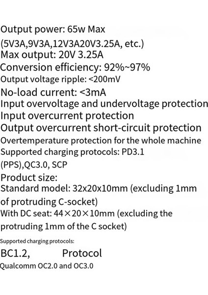 PD65W Hızlı Şarj Modülü A (Yurt Dışından) fırsatları