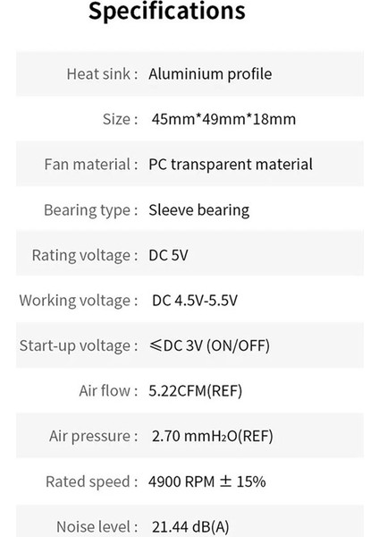 5 Plus Entegre Alüminyum Soğutucular Aktif Soğutma Fanı Için (Yurt Dışından) fiyatları