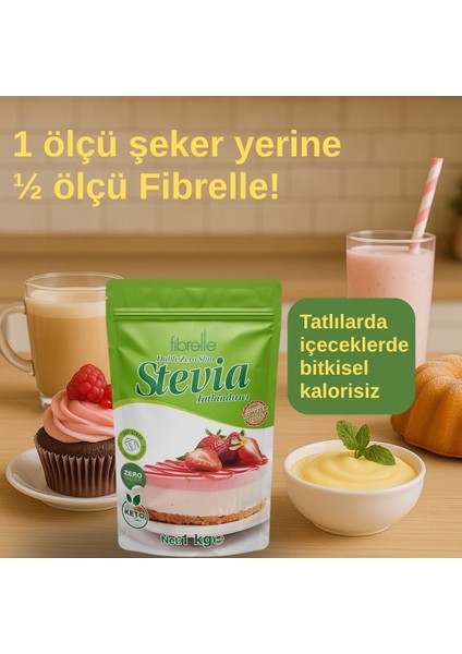 Double Zero Slim Stevialı Tatlandırıcı 1 kg