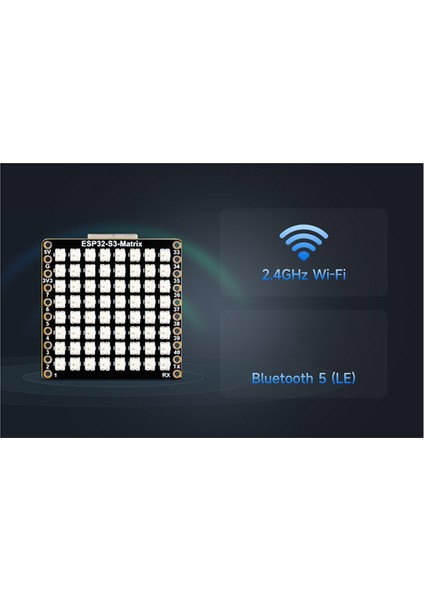 ESP32-S3 Geliştirme Kartı Wifi Bluetooth Matrix 8x8 Rgb-Led (Yurt Dışından)
