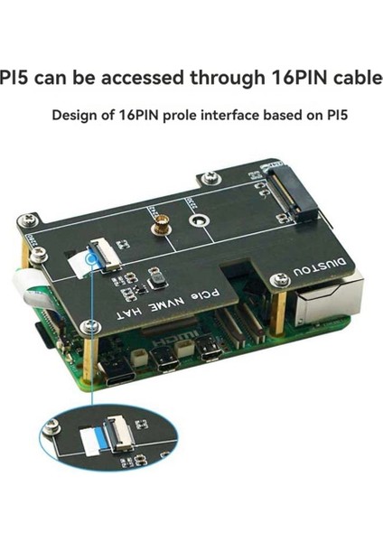 Pcıe - M.2 M Anahtar Adaptörü Nvme Genişletme Kartı 5 (Yurt Dışından)