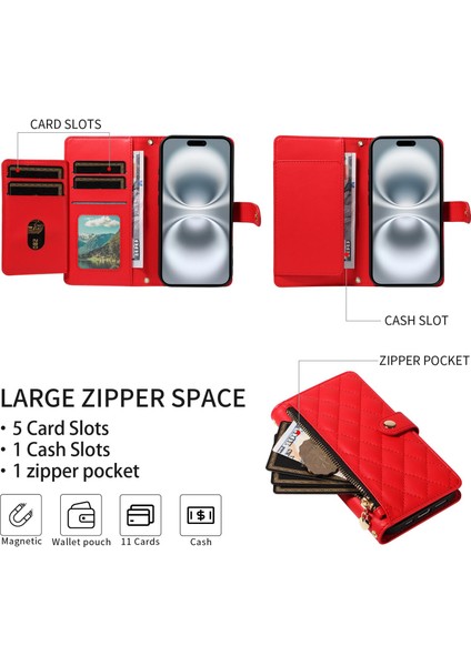 X7 Darbeye Dayanıklı Premium Fermuarlı Cep Cüzdan Kart Tutucu Deri Kılıf Çıkarılabilir Bilek ve Omuz Askısı (Yurt Dışından) indirimleri