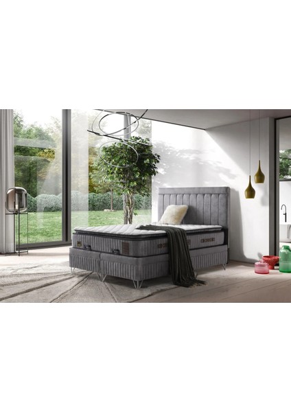 Lizbon Rio Ultra Ortopedik Antialerjik 30CM 100*200 Yatak-Baza-Başlık Seti