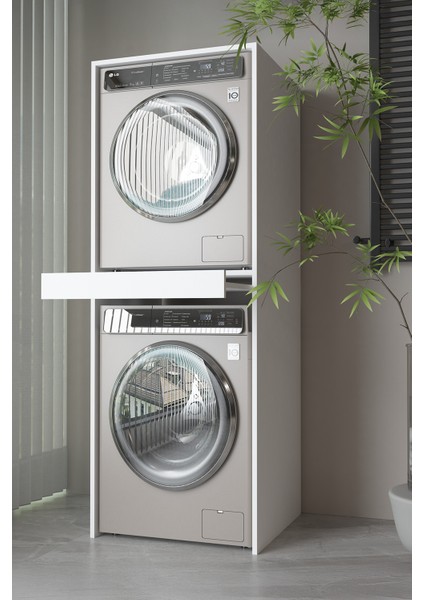 Banyo Dolabı Çamaşır ve Kurutma Makinesi Dolabı Çekmeceli