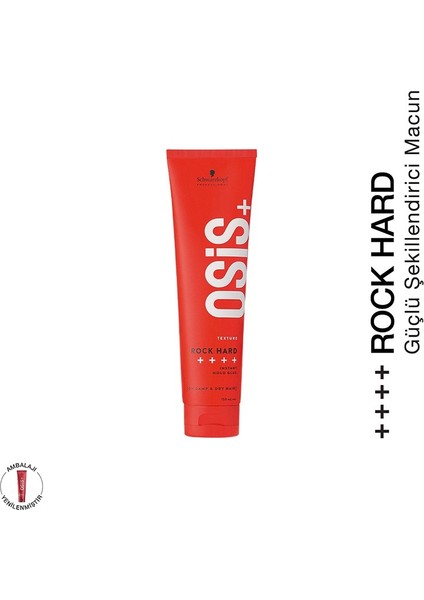 Rock Hard Ultra Güçlü Şekillendirici Macun 150ML | Kalıcı Tutuş Krem Parlaklık Jeli