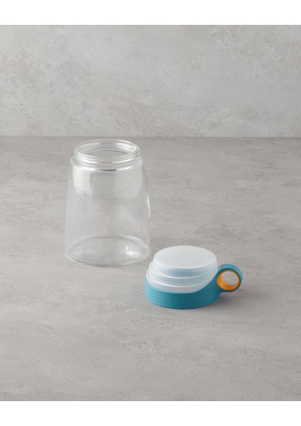Novia Cam Ölçü Kaplı Kavanoz 1400 ml Mavi-Beyaz fiyatları