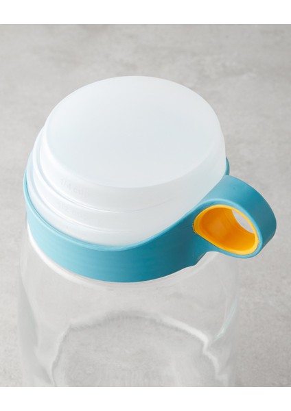 Novia Cam Ölçü Kaplı Kavanoz 1400 ml Mavi-Beyaz modelleri