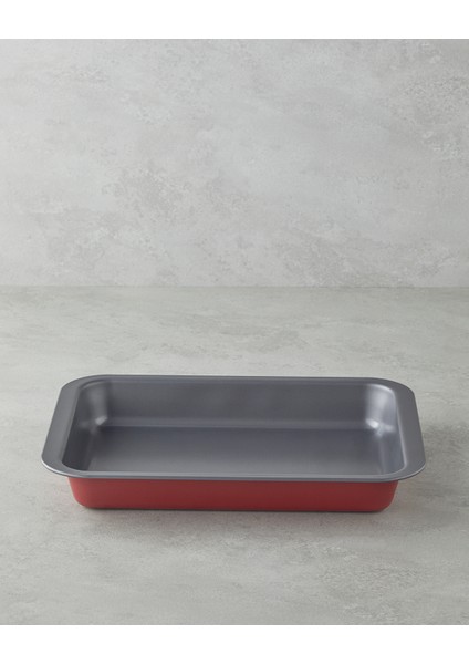 Baker’s Choice Karbon Çelik Fırın Kabı 24 x 32 x 4,7cm Kırmızı
