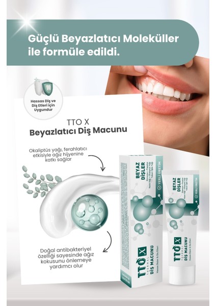 x Hassas Dişler ve Diş Etleri Için Beyazlatıcı Diş Macunu