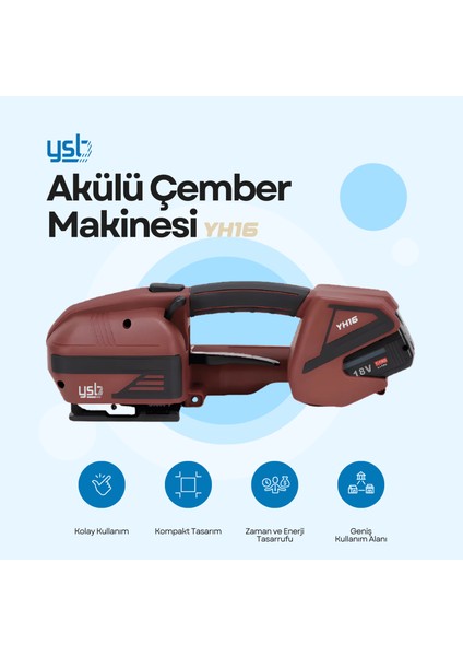 YH16 Akülü Çember Makinesi | Kahverengi