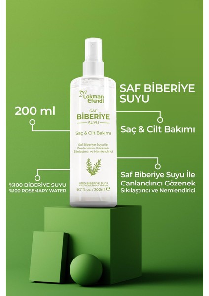 Saf Biberiye Suyu 200 ml