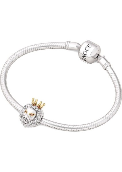 Aslan Kral 2 Renkli Charm, 925 Ayar Gümüş modelleri