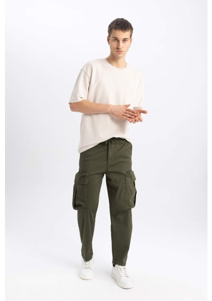 Gabardin Pantolon Rustik Loose Fit Kargo Cepli modelleri