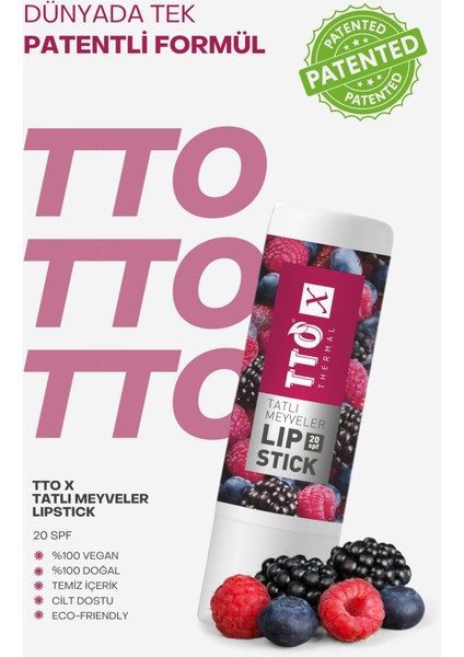 x Tatlı Meyveler Lipstick 20 Spf Korumalı Özel Formül fiyatları