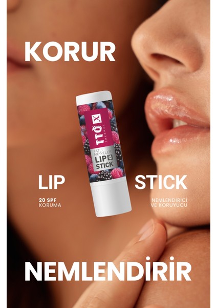 x Tatlı Meyveler Lipstick 20 Spf Korumalı Özel Formül fırsatları