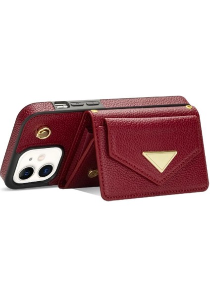 IPhone 11 Akordeon Kart Durumda Flip Cüzdan Durumda Pu Deri ile Uyumlu (Yurt Dışından) modelleri