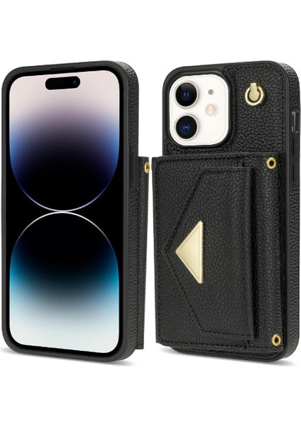 IPhone 11 Akordeon Kart Durumda Flip Cüzdan Durumda Pu Deri ile Uyumlu (Yurt Dışından)