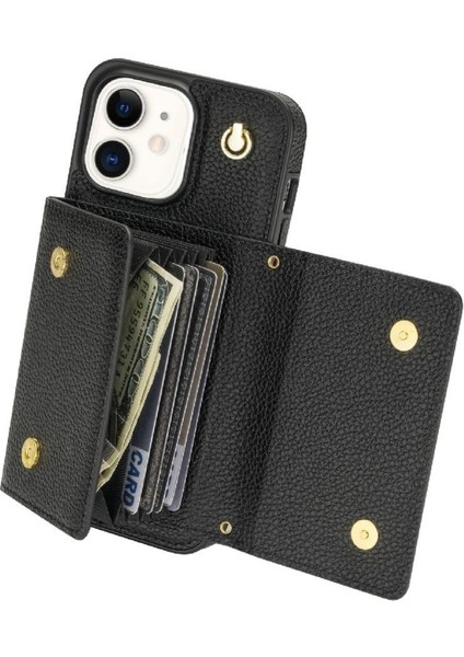 IPhone 11 Akordeon Kart Durumda Flip Cüzdan Durumda Pu Deri ile Uyumlu (Yurt Dışından) fırsatları
