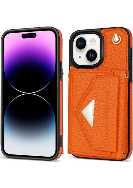 IPhone 14 Plus Akordeon Kart Durumda Flip Cüzdan Kılıf Kapak ile Uyumlu (Yurt Dışından)