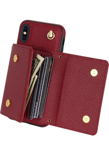 IPhone Xs Max Akordeon Kart Durumda Manyetik Kapatma Flip Pu ile Uyumlu (Yurt Dışından) fiyatları