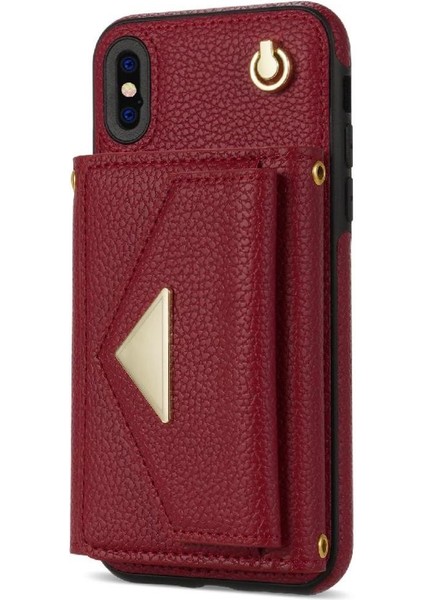 IPhone Xs Max Akordeon Kart Durumda Manyetik Kapatma Flip Pu ile Uyumlu (Yurt Dışından) indirimleri