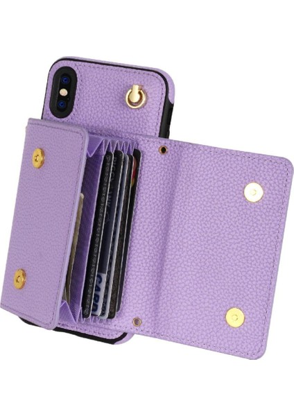 IPhone Xs Max Akordeon Kart Durumda Manyetik Kapatma Flip Pu ile Uyumlu (Yurt Dışından) fırsatları