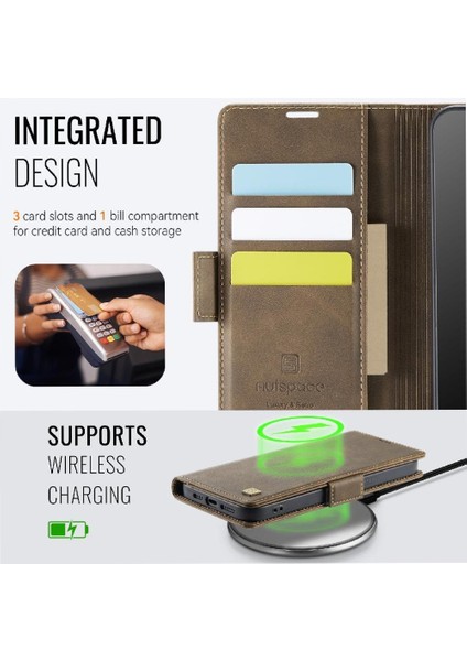 IPhone 13 Pro Max Flip Case Kart Tutucu Ince Clsssic Tarzı ile Uyumlu (Yurt Dışından) modelleri