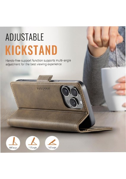 IPhone 13 Pro Max Flip Case Kart Tutucu Ince Clsssic Tarzı ile Uyumlu (Yurt Dışından) indirimleri