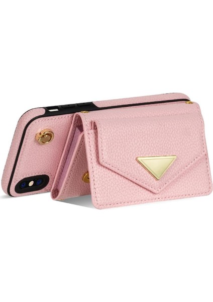 IPhone Xs Max Akordeon Kart Durumda Manyetik Kapatma Flip Pu ile Uyumlu (Yurt Dışından) modelleri