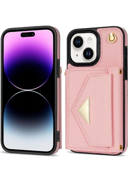 IPhone 14 Plus Akordeon Kart Durumda Flip Cüzdan Kılıf Kapak ile Uyumlu (Yurt Dışından)