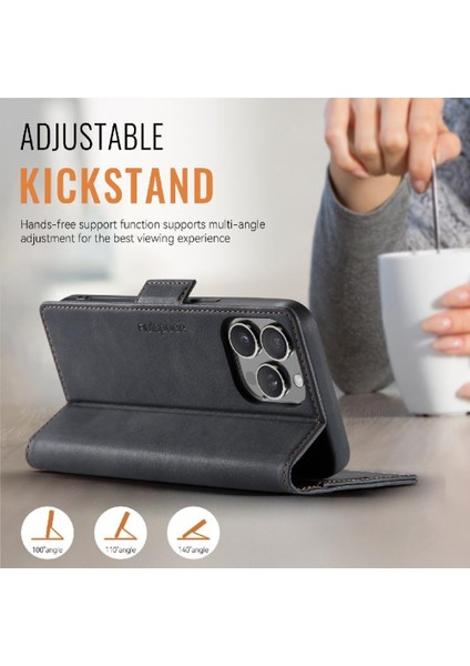 IPhone 13 Pro Max Flip Case Kart Tutucu Ince Clsssic Tarzı ile Uyumlu (Yurt Dışından) indirimleri