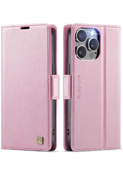 IPhone 12 Pro Max Flip Case Kart Tutucu Rfid Engelleme Ince ile Uyumlu (Yurt Dışından)