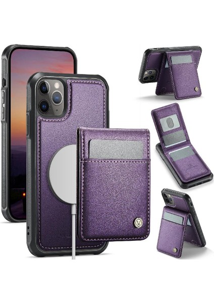 IPhone 11 Pro Max Case Cardsllots Kablosuz Şarj Standı ile Uyumlu (Yurt Dışından)