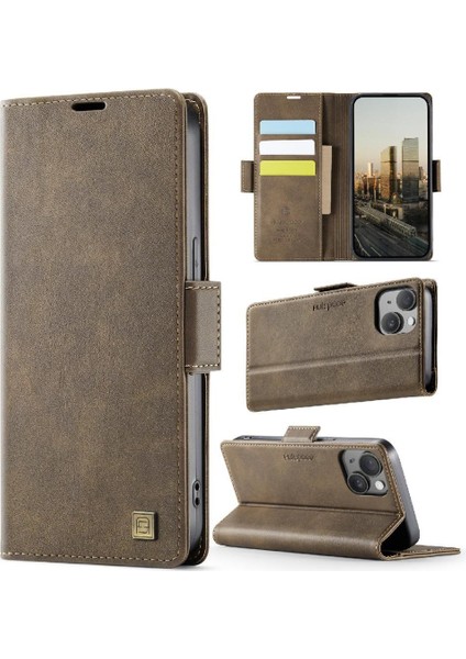 IPhone 13 Flip Case Cüzdan Kılıf ile Uyumlu Ince Clsssic Tarzı Kart (Yurt Dışından)