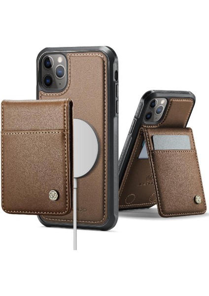 IPhone 11 Pro Max Case Cardsllots Kablosuz Şarj Standı ile Uyumlu (Yurt Dışından)