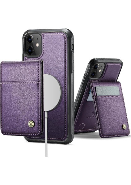 IPhone 11 Kılıf Kablosuz Şarj Rfıd Stand Kart Yuvası ile Uyumlu (Yurt Dışından) fiyatları