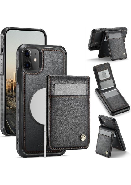IPhone 11 Kılıf Kablosuz Şarj Rfıd Stand Kart Yuvası ile Uyumlu (Yurt Dışından) modelleri
