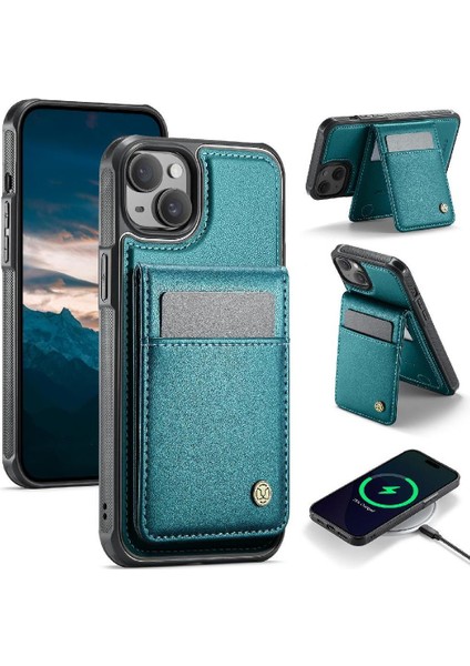 IPhone 14 Case Rfıd Stand Kablosuz Şarj Kartonları ile Uyumlu (Yurt Dışından)