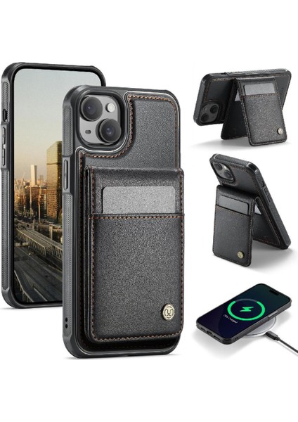 IPhone 14 Case Rfıd Stand Kablosuz Şarj Kartonları ile Uyumlu (Yurt Dışından)