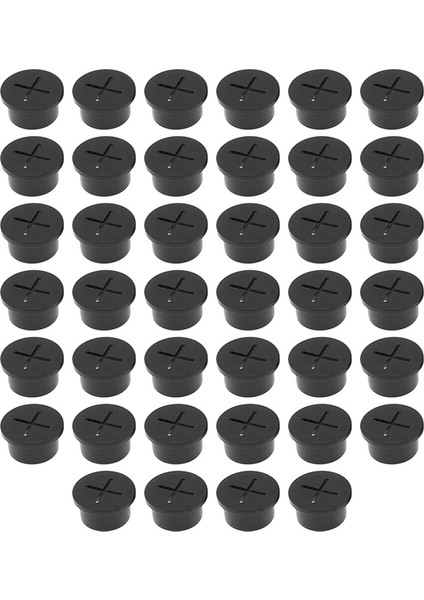 Kauçuk Tapa Siyah Toz Tapası Conta Halkası Açıklığı 25MM Masaüstü Delik Kapağı (Yurt Dışından)
