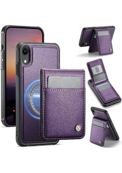 IPhone Xr Kasa Rfıd Kablosuz Şarj Standı Kart Yuvası ile Uyumlu (Yurt Dışından)