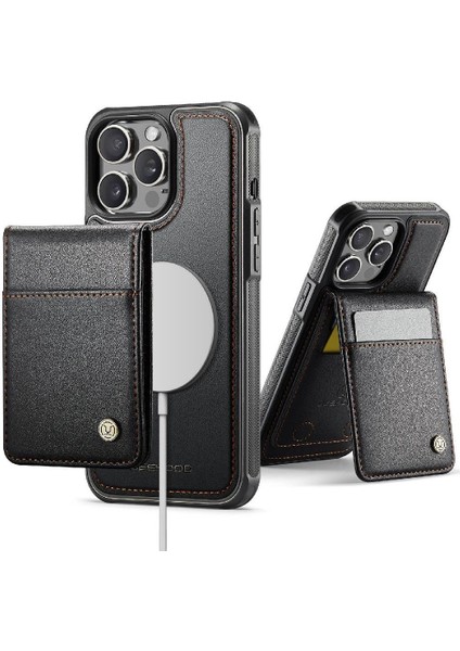 IPhone 12 Pro Kılıf Kablosuz Şarj Standı Kart Kartları Rfıd ile Uyumlu (Yurt Dışından)