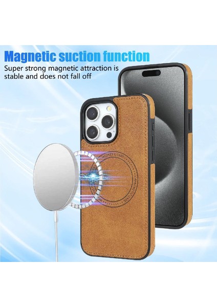IPhone 15 Pro Max Telefon Kılıfı Ince Hafif Kablosuz ile Uyumlu (Yurt Dışından) modelleri