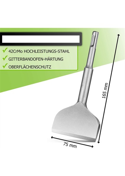 Fayans Keski Sds Plus Keski- 165X75MM Genişlik Çekiç Için, Düz Keski (Yurt Dışından) modelleri